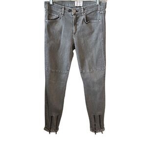 McGuire Grey Stretch Double Zippered Leg Skinny Jeans 29